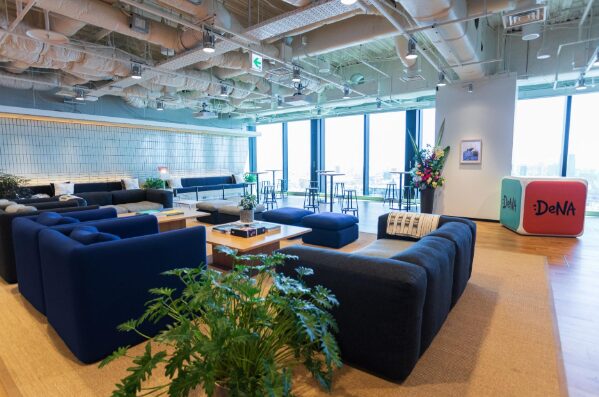 渋谷スクランブルスクエア内のDeNAラウンジ